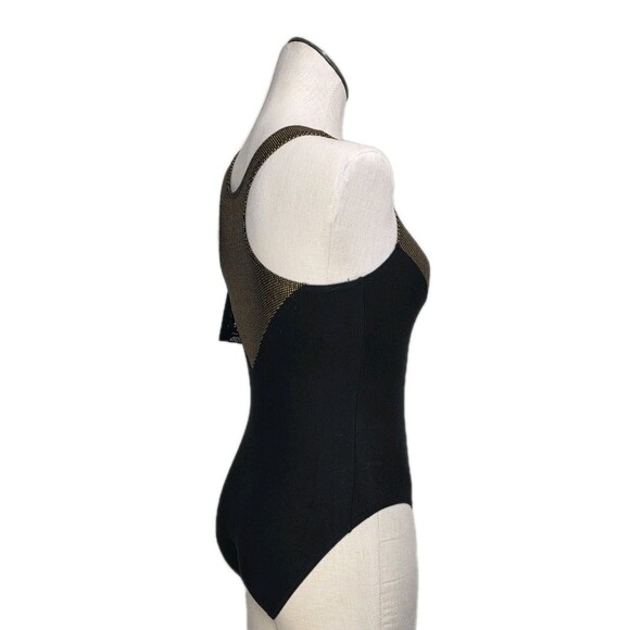 GK Elite Pixelated Metallic Racerback Cotton Tank Leotard Bodysuit AL Adult L - Picture 7 of 16